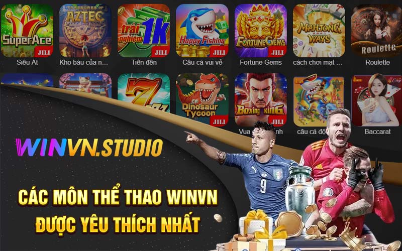 Các môn thể thao Winvn được yêu thích nhất 